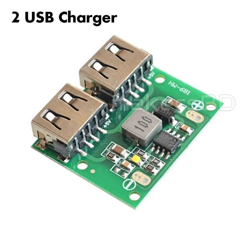 9V 12V 24V to 5V Dual USB 3A Charger for Battery, Solar, Car Double USB Charging Circuit Module
