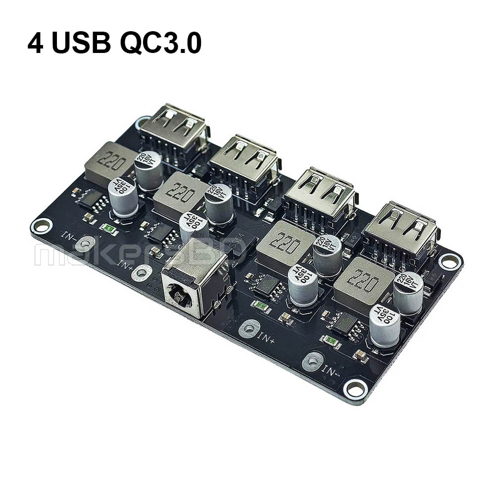 4 USB QC3.0 QC2.0 DC-DC Charging Module 6-32V to Quick Charger Circuit Board