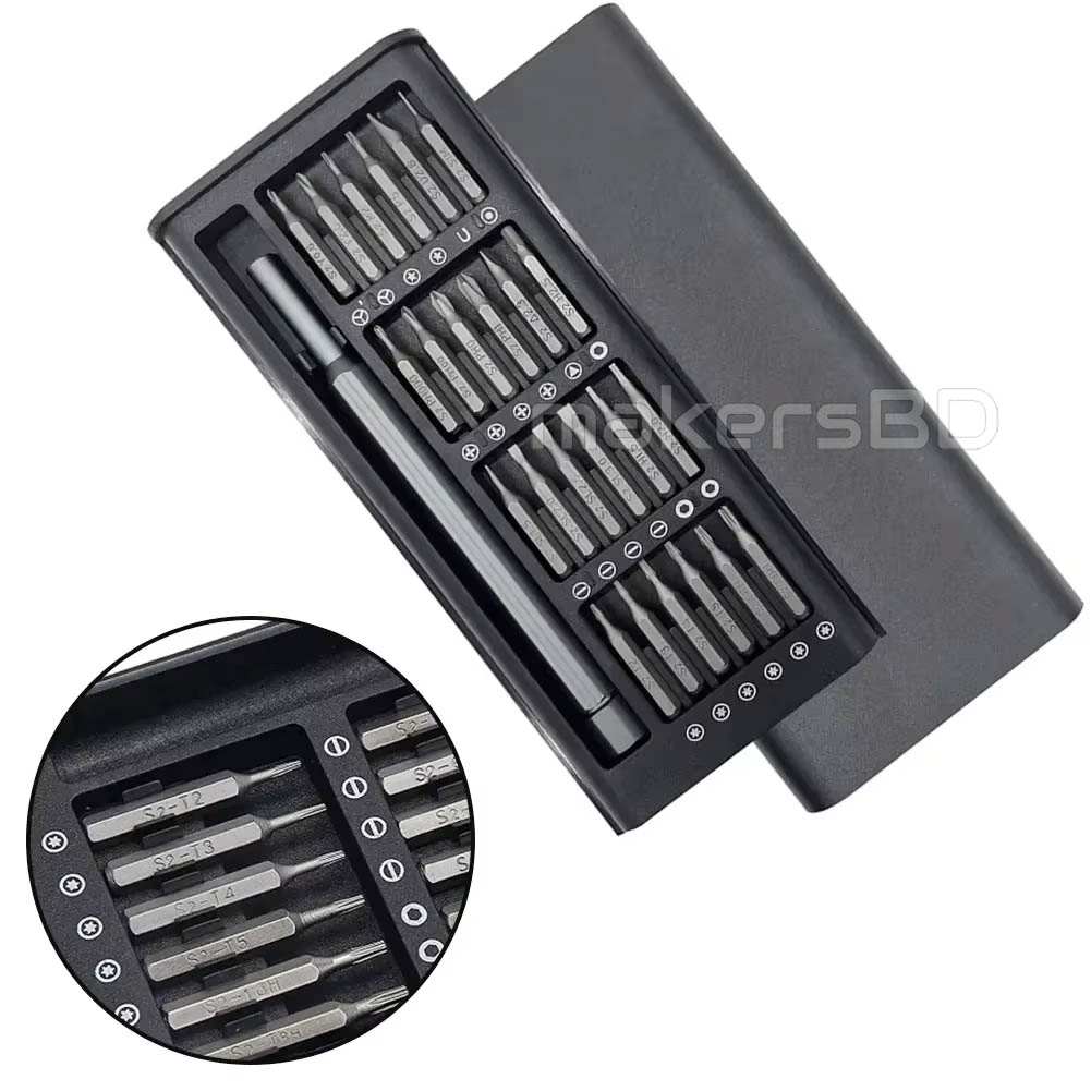 25 in 1 Screw Driver Set Hexagonal Flat Star Head Magnetic Screwdriver Head 6024 New Style