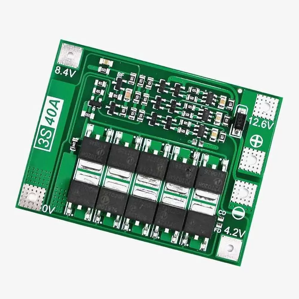 3S 12.6V 18650 lithium Battery Protection Board (BMS) 40A current