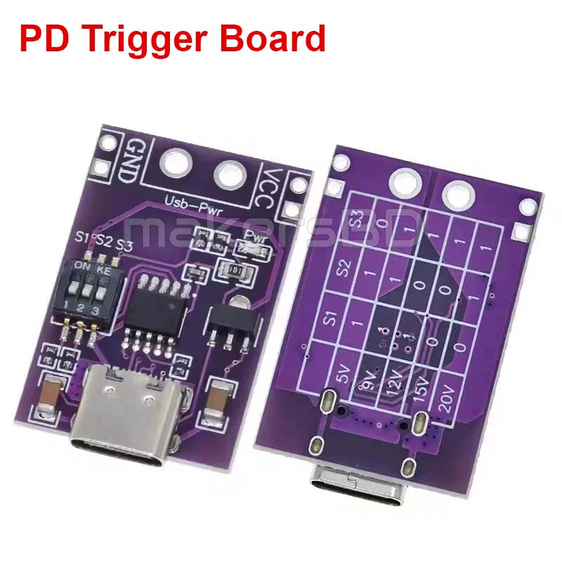 Type-C PD Trigger PD Decoy Module DC-DC QC Trigger Board Spoof Scam DC 5V-20V