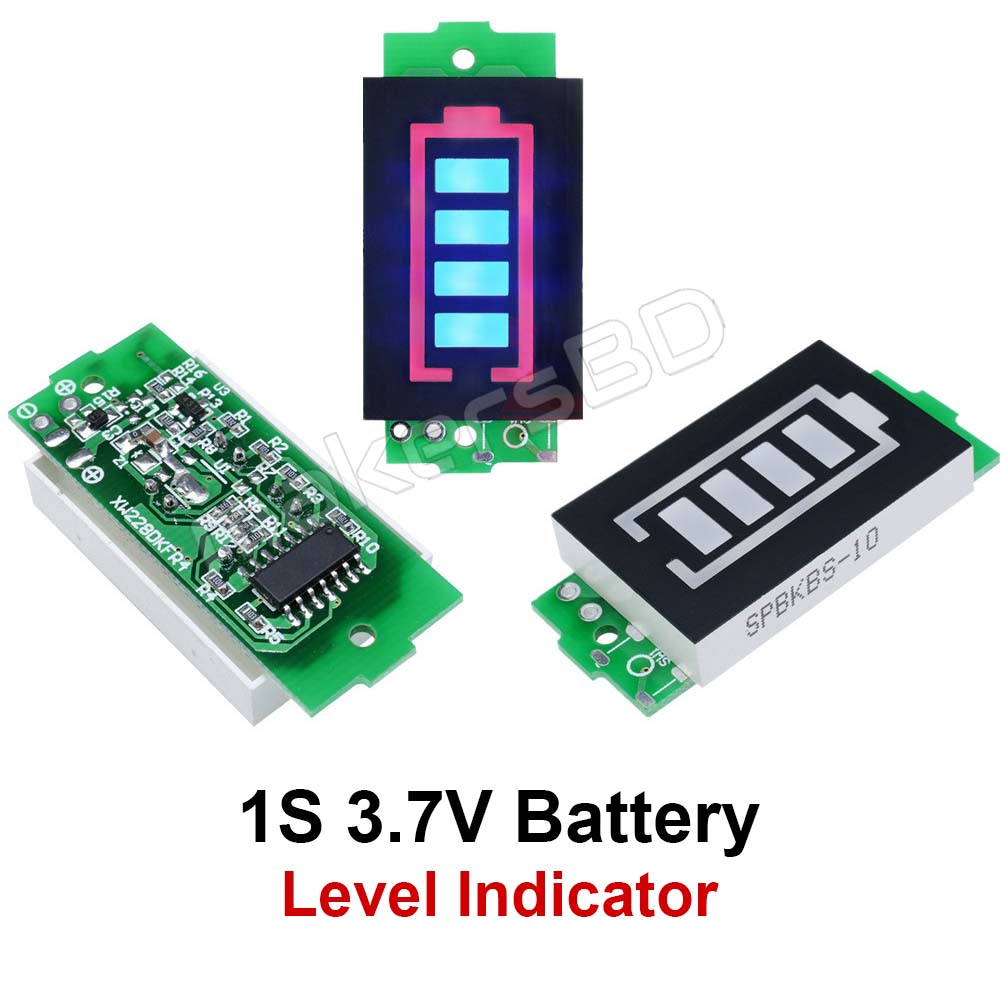 1S 3.7V Lithium Battery Capacity Indicator Module 4.2V Display