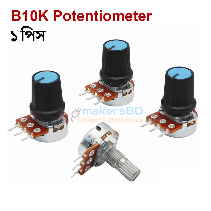 10K B10K Potentiometer Volume Regulator with Knob