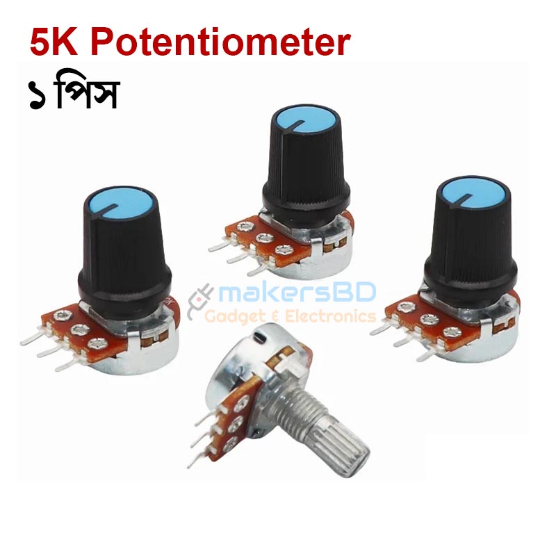 5K B5K Potentiometer Volume Regulator with Knob