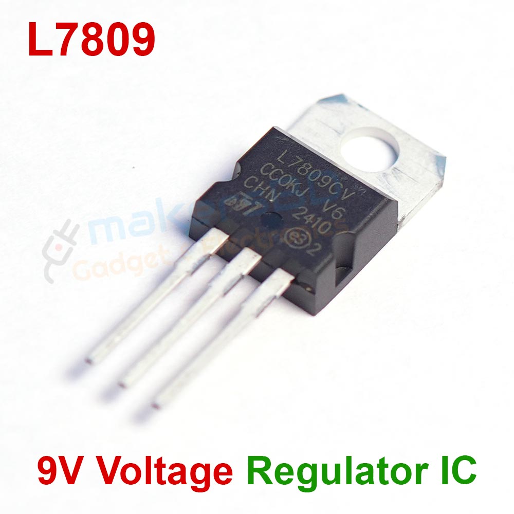 L7809 Voltage Regulator IC L7809CV 9V 1.5A  3 Pin TO-220 Fixed 9V Voltage Regulator