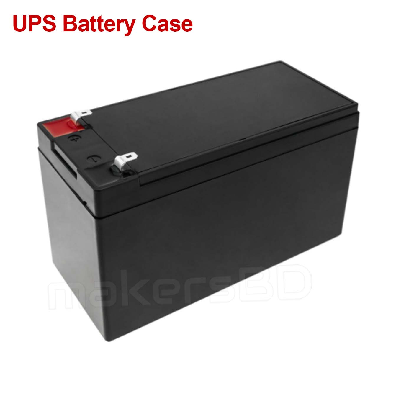12V UPS Battery Case Best Quality DIY 18650 Battery Storage Box- Black