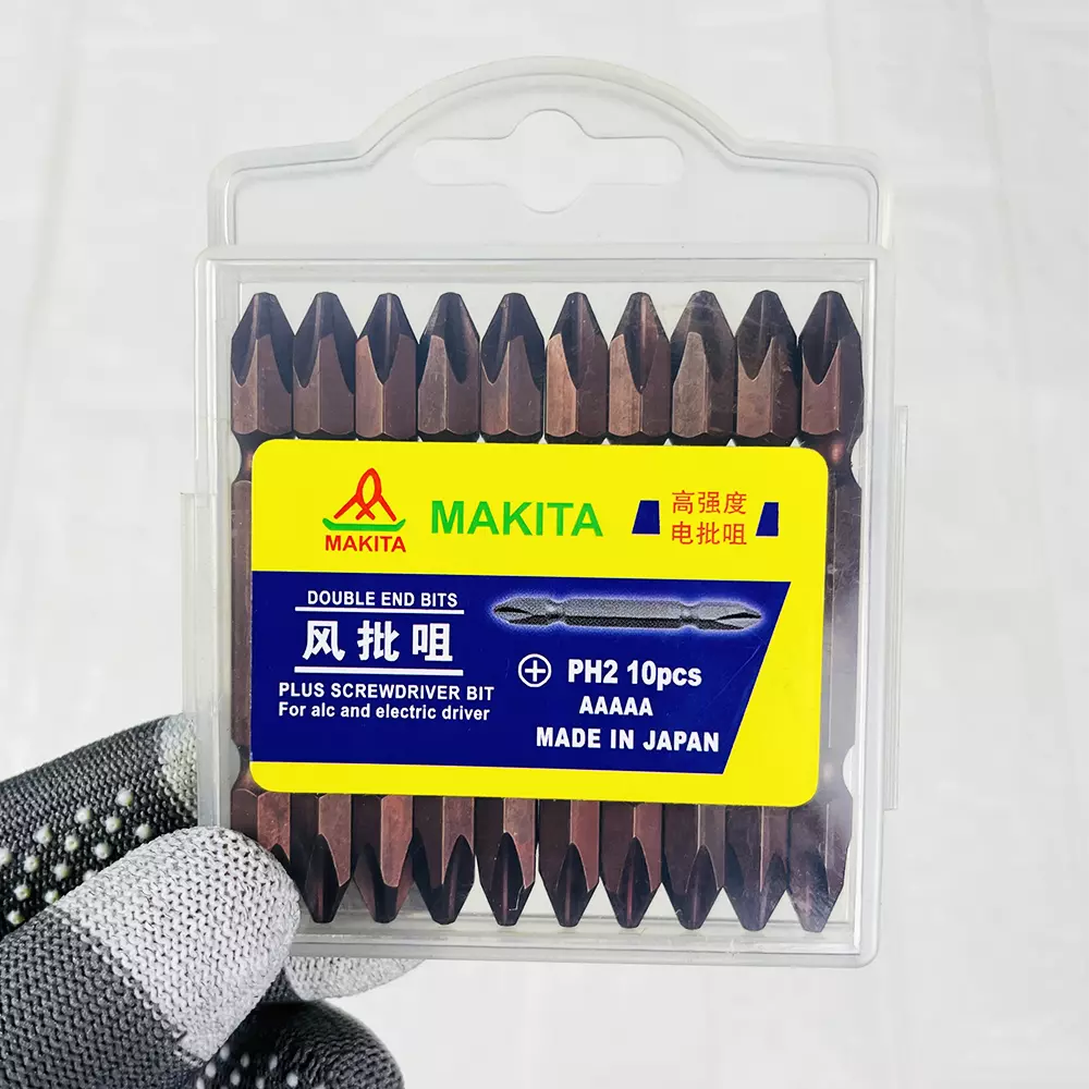 Impact Bit Set PH2 x 65mm Double Ended Best Quality Screw Bit Set 10 Pcs