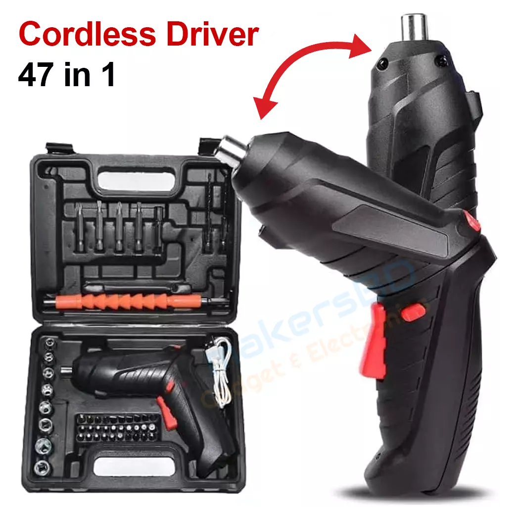 47 in 1 Cordless Rechargeable Electric Screwdriver Set