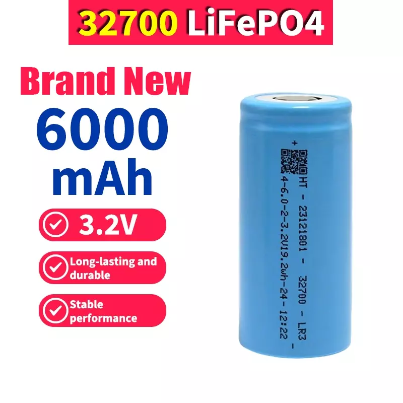 32700 3.2V 6Ah 6000mAh A+ Brand New Lifepo4 Lithium Iron Phosphate Battery