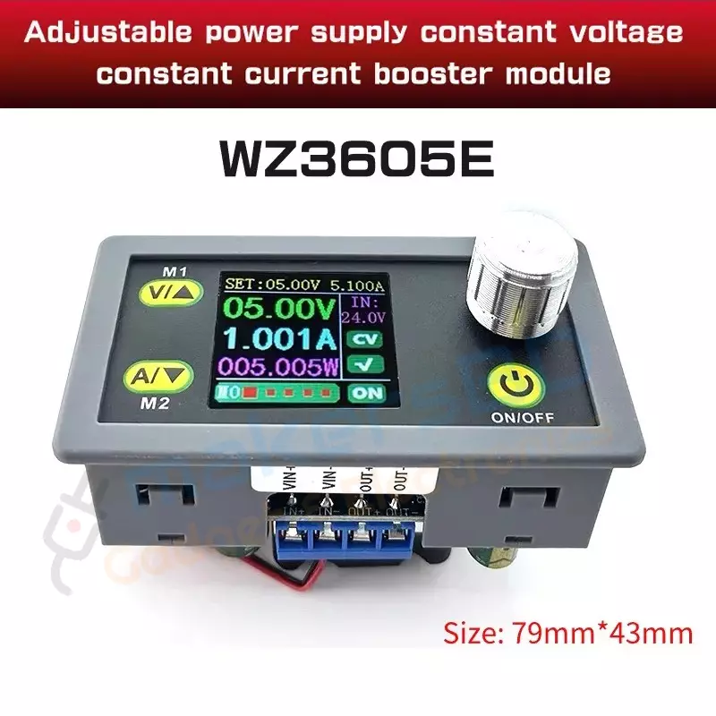 Digital Display Buck Boost Converter WZ3605E CC CV 36V 5A Power Module Adjustable Power Supply