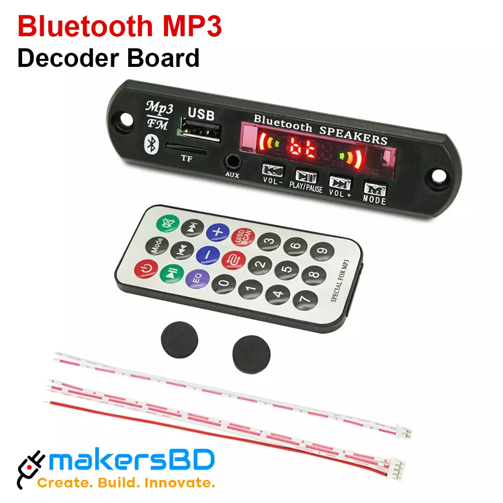 Bluetooth MP3 Decoder Module USB TF Radio Remote Music Speaker