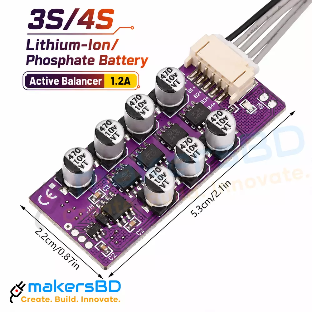 3S 4S Lithium Battery Capacitive Active Balancer 1.2A