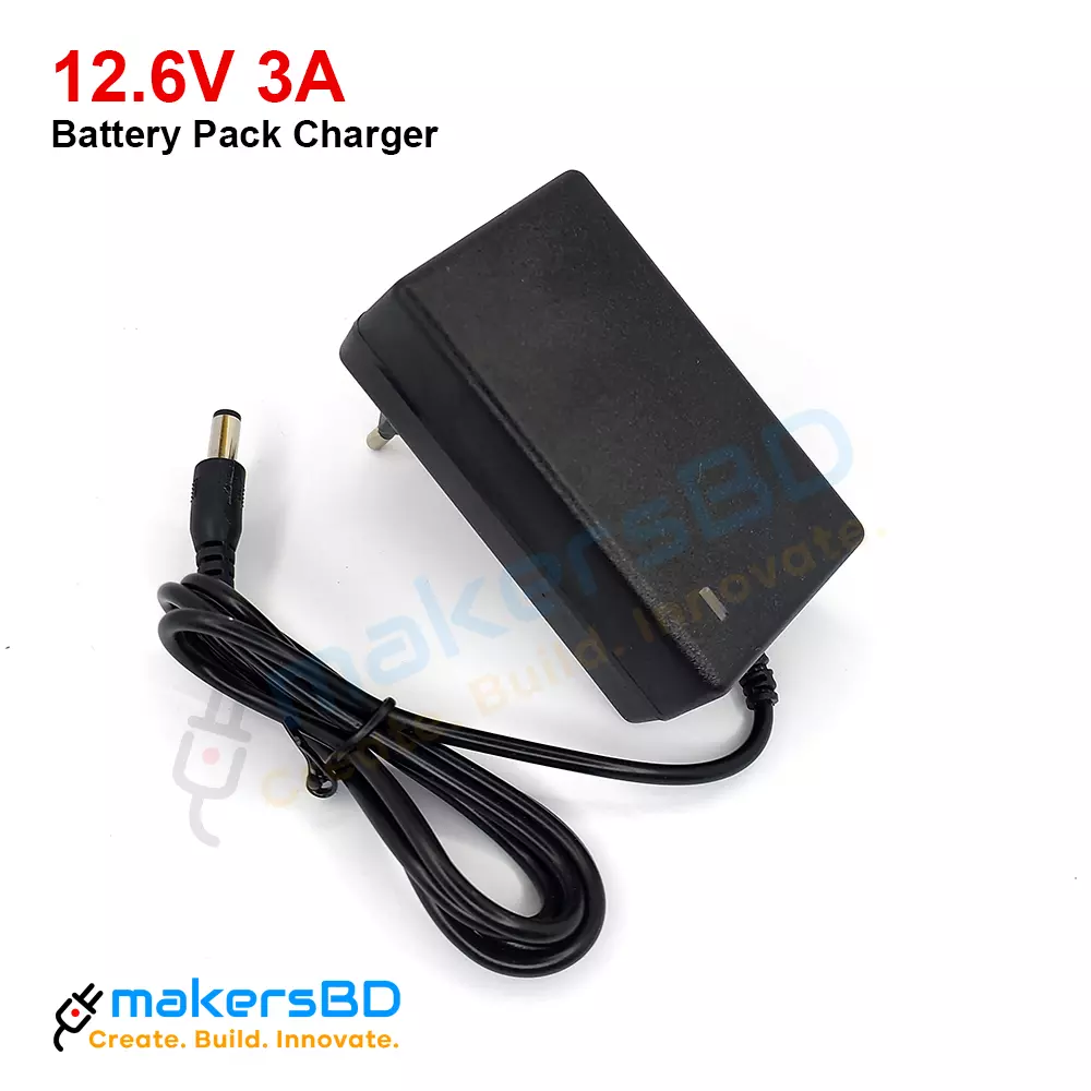12.6V 3A Charger for 3S Lithium Battery Pack Full Charge Indicator Auto-Cut