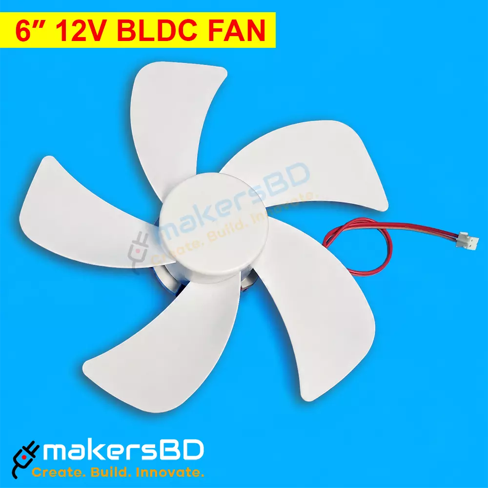 6inch 5 Blades BLDC Brushless Fan Motor 12V Fan Core High Air Flow